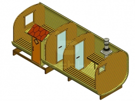 Баня-квадробочка «Эксклюзив-СВ»