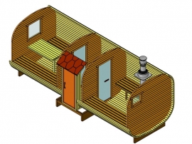 Баня-квадробочка «Эксклюзив»